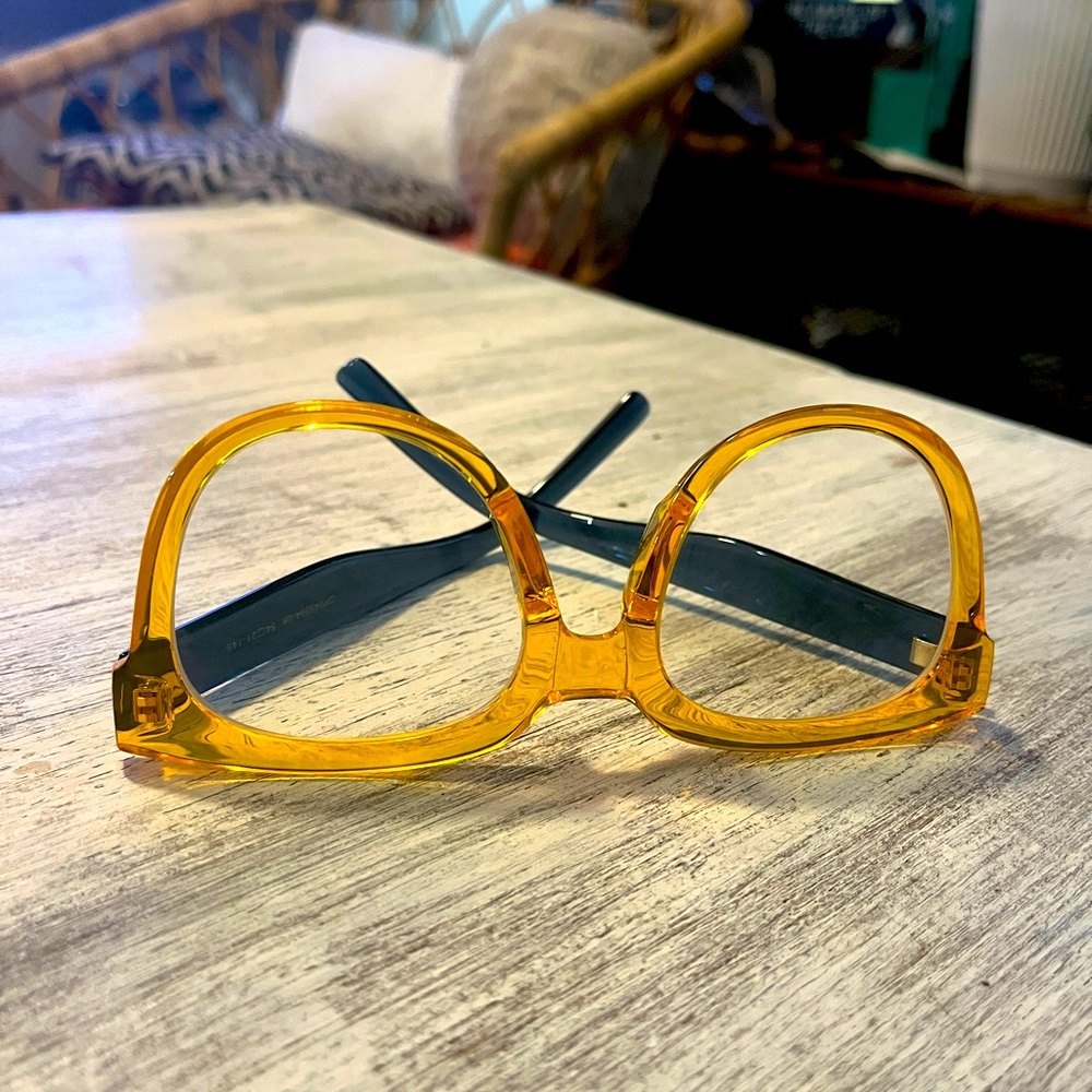 Yellow and grey Glasses